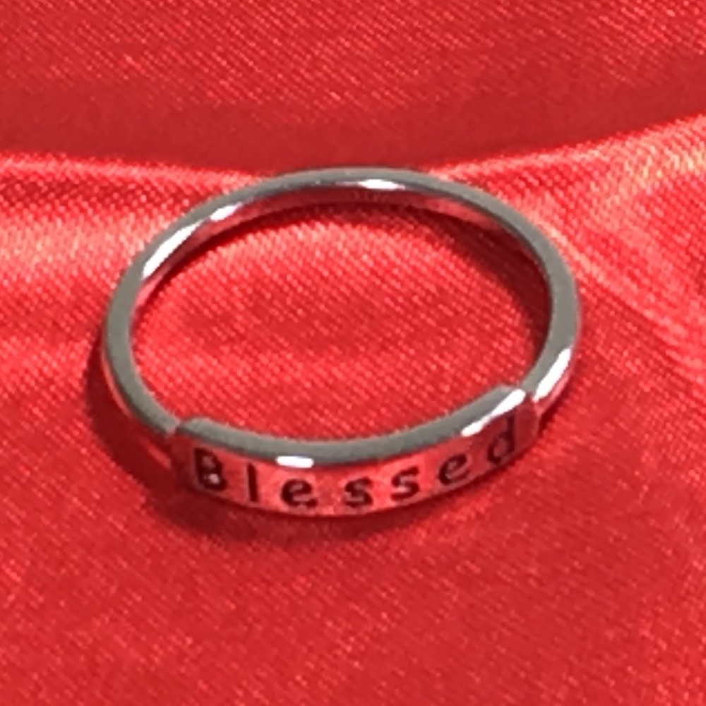 925 Sterling Silver BLESSED Ring